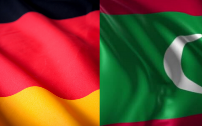 Maldives German flag combine